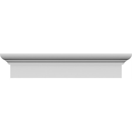 Ekena Millwork 157" Bottom Width x 161 3/4" Top Width x 6 1/4"H x 1 3/4"P Strickland Crosshead CRH06X157ST-1